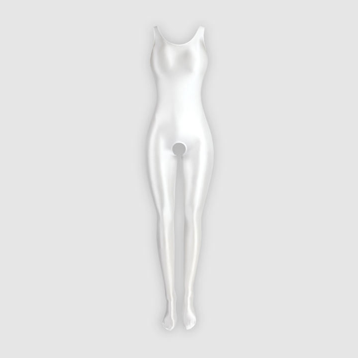 new-sexy-shiny-tights-glossy-silky-white-body-suit-open-crotch-pantyhose-running-sports-bodysuit-wetsuit-plus-size-bathing-suits