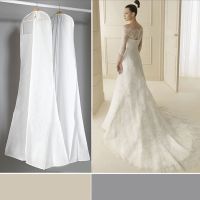 Non-woven Durable Storage Bag Wedding Dress Hang Pouch Thick Clothes Dustproof Cover Garment For Bridal Gown Extra Large Case