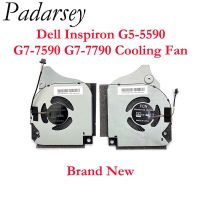 Padarsey พัดลมซีพียูเย็น GPU สำหรับ Inspiron G5 5590 G7 7790 7590 006KT2 06KT2 09THTN โน้ตบุ๊ค VGA คูลเลอร์5V 12V 0.5A 1A