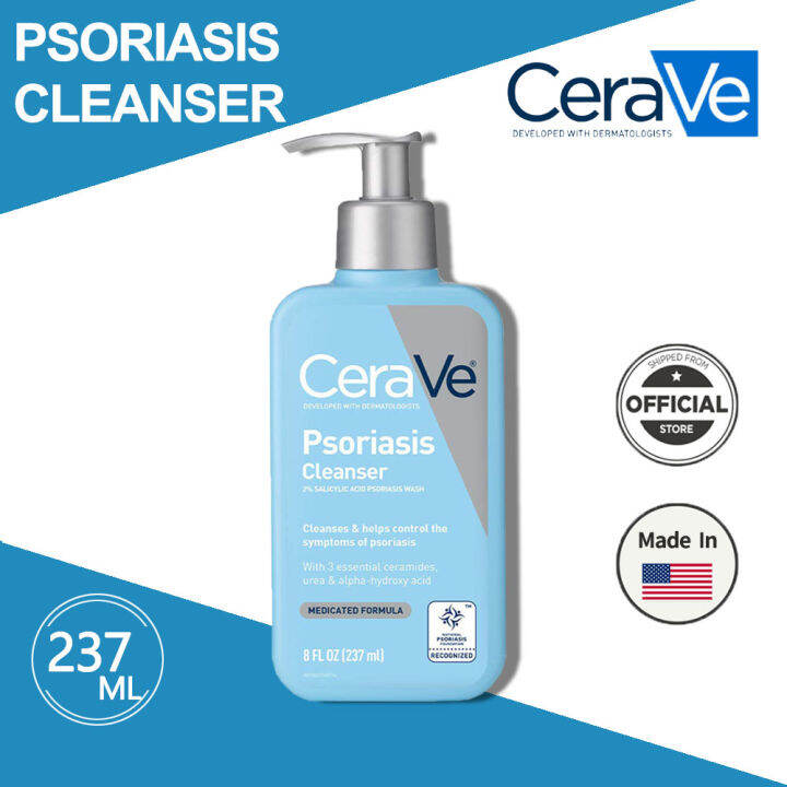CeraVe Psoriasis Cleanser Treatment With Salicylic Acid for Dry Skin