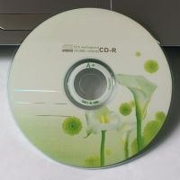 ขายส่ง10แผ่นเกรด A 700 MB ดอกลิลลี่สีขาวเปล่าพิมพ์แผ่น CD-R