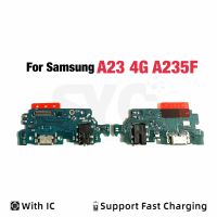 คุณภาพดีสำหรับ Samsung Galaxy A23 4G ขั้วต่อแท่นชาร์จ USB A235F บอร์ดพอร์ตอะไหล่สายเคเบิลอ่อน