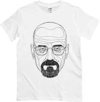 เสื้อยืด Breaking Bad สีขาวเสื้อ Heisenberg ภาพวาด TV Series CULT