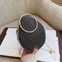 【YD】 European Design Evening Luxury Diamonds Day Cluthes Crossbody black silver FTB341