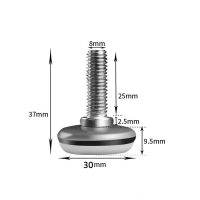 [COD] Pzcf 5ชิ้นเฟอร์นิเจอร์โลหะ Leveling ฟุตปรับฐานกันลื่น M6 M8ขาเฟอร์นิเจอร์ตู้ขาโต๊ะกาแฟ