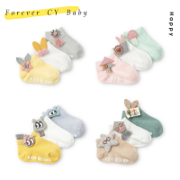 【Forever CY Baby】 3 คู่/เซ็ตเด็กทารกถุงเท้าเด็กAnti-SLIP GEL Breathableถุงเท้าผ้าฝ้ายสั้นถุงเท้าฤดูร้อนสำหรับเด็ก