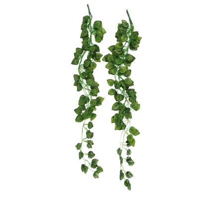 2Pcs Artificial Ivy Garland Fake Hanging Vine Plants Faux Foliage Garland for Party Wedding Garden Kitchen Home Office Hanging Basket Decoration