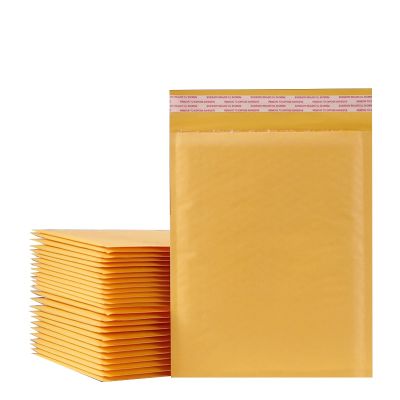 10PCS/7sizes Kraft Paper Bubble Envelopes Padded Mailers Shipping Envelope self seal Shipping Packaging Bag Courier Storage Bags Gift Wrapping  Bags