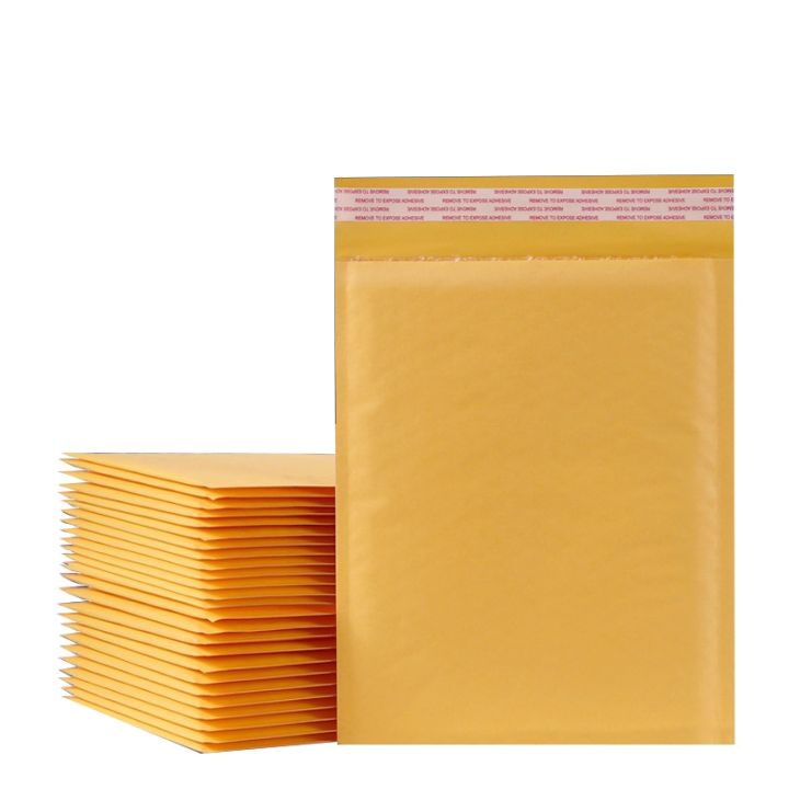 10pcs-7sizes-kraft-paper-bubble-envelopes-padded-mailers-shipping-envelope-self-seal-shipping-packaging-bag-courier-storage-bags-gift-wrapping-bags