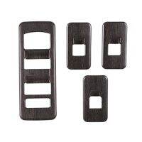 4Pcs Replacement Parts for Land Rover Discovery 5 ABS Oak Grain Gloss Chrome Interior Door Decoration Panel