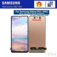 หน้าจอขนาด OLED Ori สำหรับ Samsung Galaxy F62หน้าจอสัมผัสแอลซีดีประกอบ E625F E625F /Ds แสดงผลอะไหล่ซัมซุง M625F LCD M62