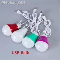 Colorful PVC USB Bulb Light portable Lamp LED 5730 for hiking camping Tent travel Work With Power Bank Notebook