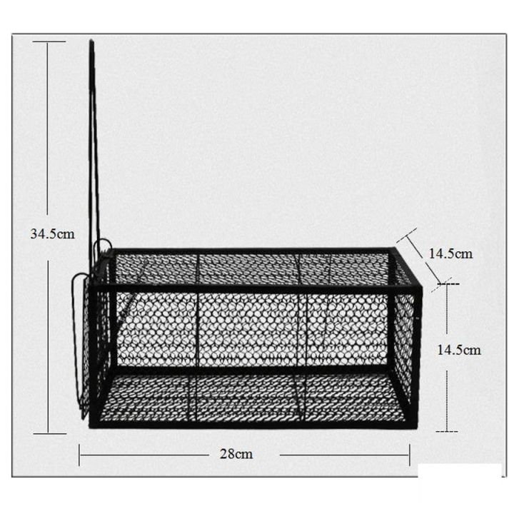 กรงดักหนูเล็ก-ขนาด-14-5x28x14-5-ซม-กรงดักหนู-ที่ดักหนู-กรงดักแมว-กับดักกระรอก-กระแต-กรงหนูข2นาด-กรงดักหนูนา-กรงจับหนู-กรงพังพอน-กรงกระรอก-กรง