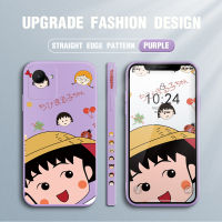 เคสม็อบขนาดเล็กสำหรับ Realme C30S การ์ตูนอะนิเมะ Chibi Marukochan เคสโทรศัพท์ผู้หญิงรูปแบบขอบสี่เหลี่ยมของเหลวปลอกซิลิโคนเคสป้องกันทนแรงกระแทกกล้องคลุมทั้งหมด