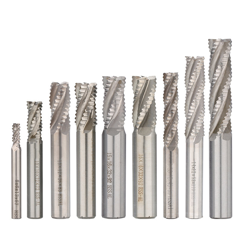HSS 7x 4241 HSS Fin Moulin Accessoires Kit 4-Flutes Fraisage Coupeur Routeur 6-20mm 