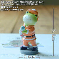 Lovely Occupation Character Frog Ornament Doctor Nurse Chef Fireman Action Figure Desktop Decor Mini Figurine Dolls Children Toy