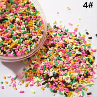 500g Nice Cylinder Shape Clay Polymers, Colorful Clay Sprinkle For Phone Decoration,Scrapbook DIY,Crystal Mud Filling,Embellish