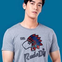 Rudedog เสื้อยืดชาย รุ่น Indian เทา (ราคาต่อตัว)