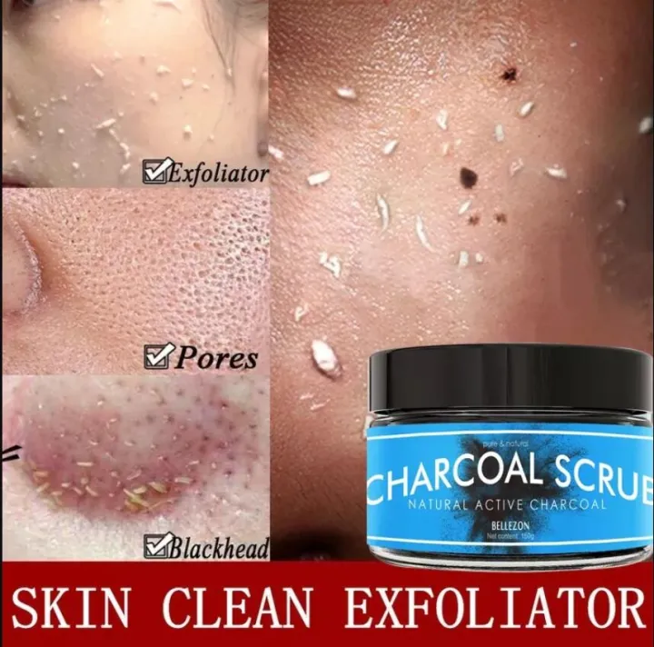 exfoliating scrub whitening scrub body scrub 150g Activated Charcoal Super Absorbing Scrub