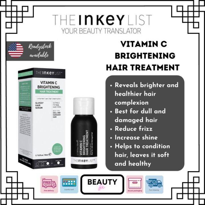 THE INKEY LIST Vitamin C Brightening Hair Treatment (50ml) Lazada