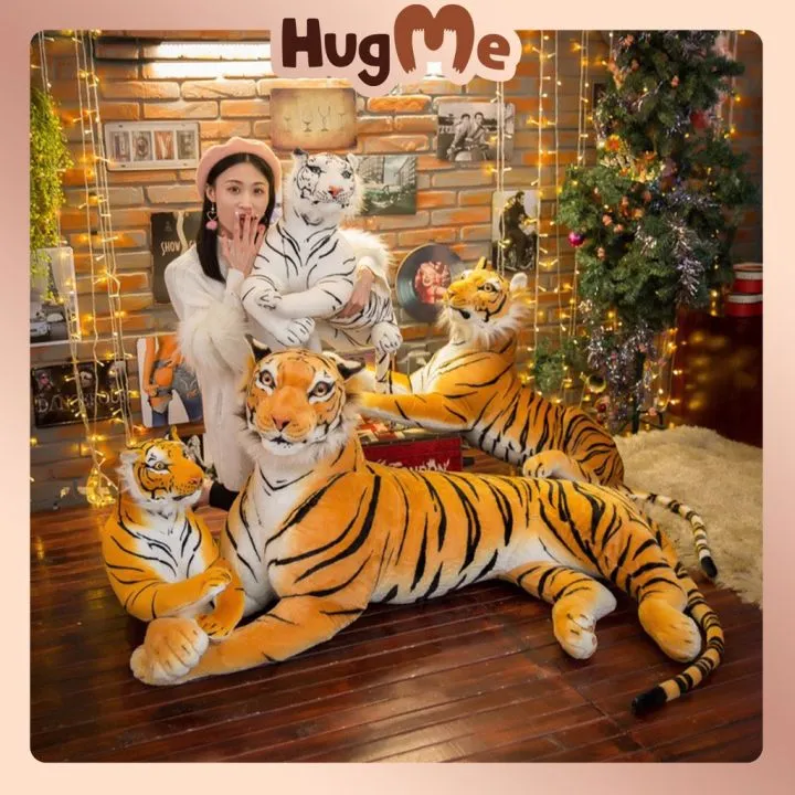 Tiger Stuffed Toys Like Real Stuff Toy 32-110cm Plush Doll Stuffed Animals  Toy Gifts For Kids/Couple/Boys/Girls ☑️Spot COD☑️High Quality | Lazada PH