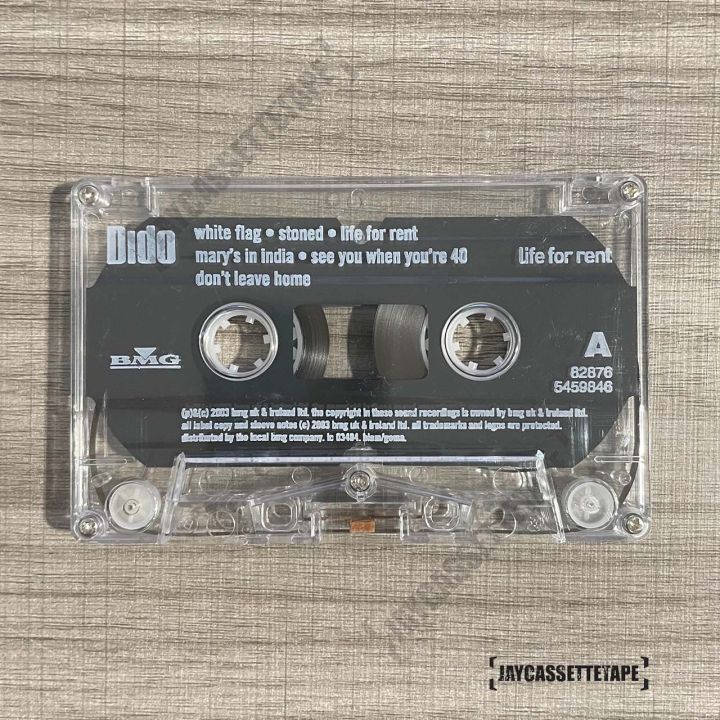 เทปเพลง-เทปคาสเซ็ต-เทปคาสเซ็ท-cassette-tape-เทปเพลงสากล-dido-อัลบั้ม-life-for-rent