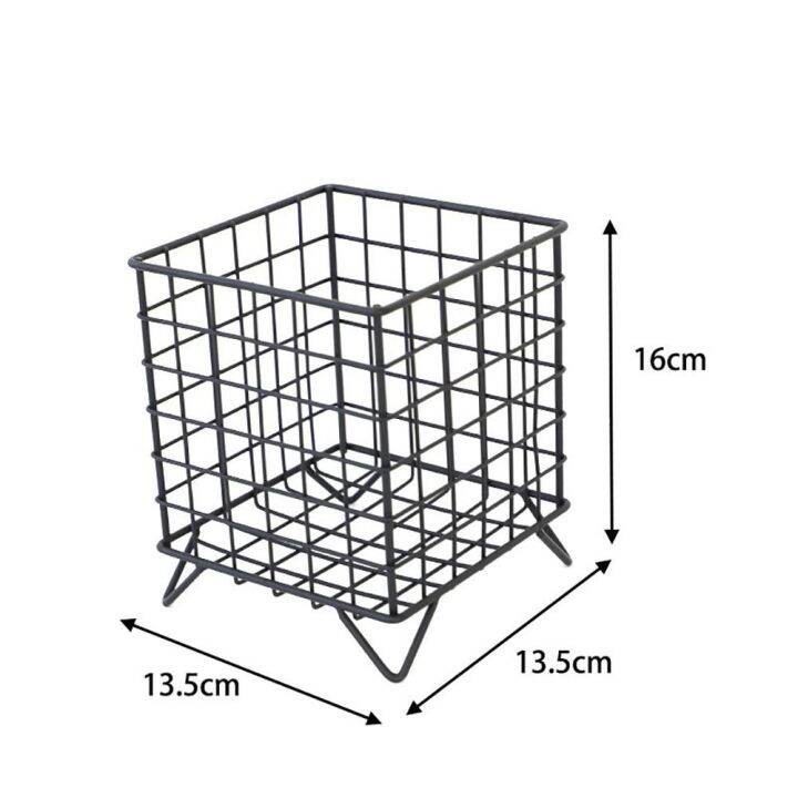 rust-จุได้มาก-ตะกร้าฝักกาแฟ-โลหะสำหรับตกแต่ง-สี่เหลี่ยมสี่เหลี่ยม-ที่ใส่กาแฟพ็อดส์-อุปกรณ์เสริมเสริม-ใช้งานได้หลากหลาย-กรงแคปซูลกาแฟ-บ้านในบ้าน