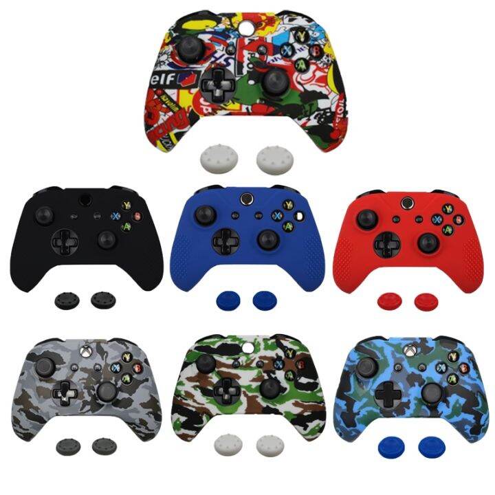 special-offer-สำหรับ-xbox-one-s-controller-gamepad-camo-ยางซิลิโคนผิวเคสฝาครอบป้องกันสำหรับ-xbox-one-joystick