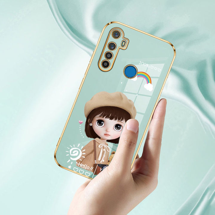 jiefie-น่ารักสาวกรณีโทรศัพท์สำหรับ-realme-5-5i-6i-7i-8i-9i-5s-5-pro-8-8-pro-9-9-pro-narzo-50-50a-50i-50a-prime-วินาทีอัลตร้าซอฟท์บาง-tpu-หรูหราโครเมี่ยมสแควร์ปกโทรศัพท์