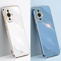 สำหรับ Huawei Nova 11เคสโทรศัพท์ซิลิโคนนิ่มเคลือบเงาทรงสี่เหลี่ยมหรูหรา