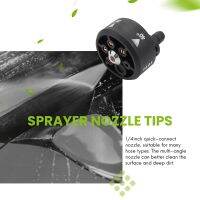 Plastic 6 in 1 Adjustable Nozzle for 1/4inch High Pressure Cordless Washer Cleaner Water Parts Hose Nozzle