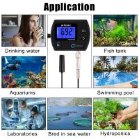 For Aquarium Laboratory EU Plug PH Meter Acidometer LCD Display Water Quality Monitor Multi-parameter Real-time