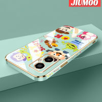 JIUMOO เคสสำหรับ Xiaomi Poco M4 5G Redmi Note เคส11R ลายการ์ตูนทอยสตอรี่ขอบสี่เหลี่ยมใหม่เคสชุบพื้นผิวซิลิกาเจลนิ่มกันกระแทกเคสมือถือฝาครอบป้องกันเลนส์กล้องถ่ายรูปทั้งหมด