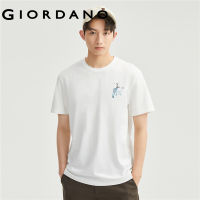 GIORDANO Men Nature Heart Series T-Shirts Summer Tee Fashion Print Crewneck Short Sleeve 100% Cotton Casual Tshirts 91093128