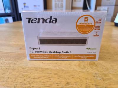 Tenda 8-Port Fast Ethernet Switch รุ่น S108 - White