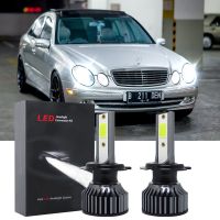 2PC สำหรับ BENZ W211 W203 W204 W124 W201 AMG W202 W212 W220 W205 (โคมไฟ)-6000K LED ไฟหน้าไฟหน้าหลอดไฟ