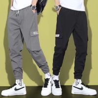 CODhuanglan212 M-5XL Summer Korean Style Fashion All Match Thin Multi Pocket Cargo Pants Men Seluar Slack Lelaki