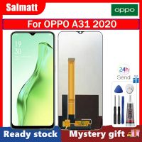 Salmatt จอ LCD แบบดั้งเดิมสำหรับ OPPO A31 2020สัมผัสหน้าจอ LCD แทนการประกอบสำหรับหน้าจอดิจิตอล Oppo A31 2020หน้าจอแสดงผลสำหรับ OPPO A31 CPH2015 CPH2073 CPH2081