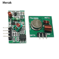 433เมกะเฮิร์ตซ์RFเครื่องส่งสัญญานภาพจากกล้องไปยังอุปกรณ์พกพาแบบไร้สายโมดูลและตัวรับสัญญาณชุด5โวลต์DC 433เมกะเฮิร์ตซ์ไร้สายสำหรับA Rduinoราสเบอร์รี่Pi /ARM/MCU WLของตกแต่งงานปาร์ตี้