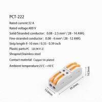 30/50/100ชิ้นแบบ Diy ที่คุณ Pct-222/223สายขนาดกะทัดรัดตัวนำตัวเชื่อมเดินสายบล็อกขั้วปลั๊กอิน Spl-2 3หัวต่อคอมพิวเตอร์ขนาดเล็ก