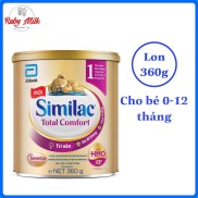 Date 7.2024 Sữa bột Similac Total Comfort 1 Lon 360g Cho bé 0 - 12 tháng