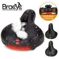 Bracyc 3D GEL Bicycle Saddle Wide Soft Seat for Men Women Comfort Cushion Breathable MTB Road Bike Seat Anti-Slip Shock Absorber