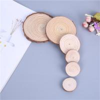 Pine Placemat Home Round Wood Chip Bark Christmas Log Anti-Scald Insulation Coaster Natural Home Table Decoration