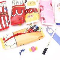 ❦♞ Food packaging kawaii Macaron Cookie pencil case PU leather school pencil bag for girl stationery estojo escolar school supplies