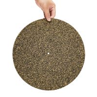 【YF】 Cork   Rubber Turntable Platter Mat Slipmat Anti-Static For LP Vinyl Record Pad Phonograph Accessories