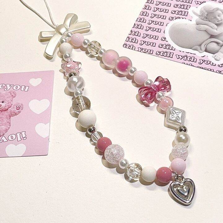 korea-pink-y2k-bowknot-phone-chain-love-heart-pendant-bracelet-for-iphone-accessorie-lanyard-phone-hanging-rope-for-girl-jewelry