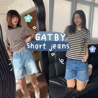 chuuchop_พร้อมส่ง(C7735) ?? GATSBY short jeans กางเกงขาสั้นผ้ายีนส์ มี2สี 3 ขนาด