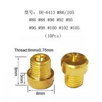 Alconstar- M6 X 0.5ชุดคิทเจ็ทหลักคาร์บูเรเตอร์สำหรับ Dellorto Phbl Phva Vhb Vhsa Frdc Vhst หัวฉีดขนาด66- 155