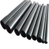 ‘；。】’ 4PCS  3K Carbon Fiber Circular Tube Plain Glossy Length 500Mm High Hardness OD 8Mm 10Mm 12Mm 16Mm 20Mm 25Mm 30Mm