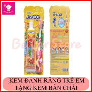 KEM ĐÁNH RĂNG DR.KOOL TRẺ EM LOẠI 75G, VỊ CAM, DÂU, CHUỐI, AN TOÀN